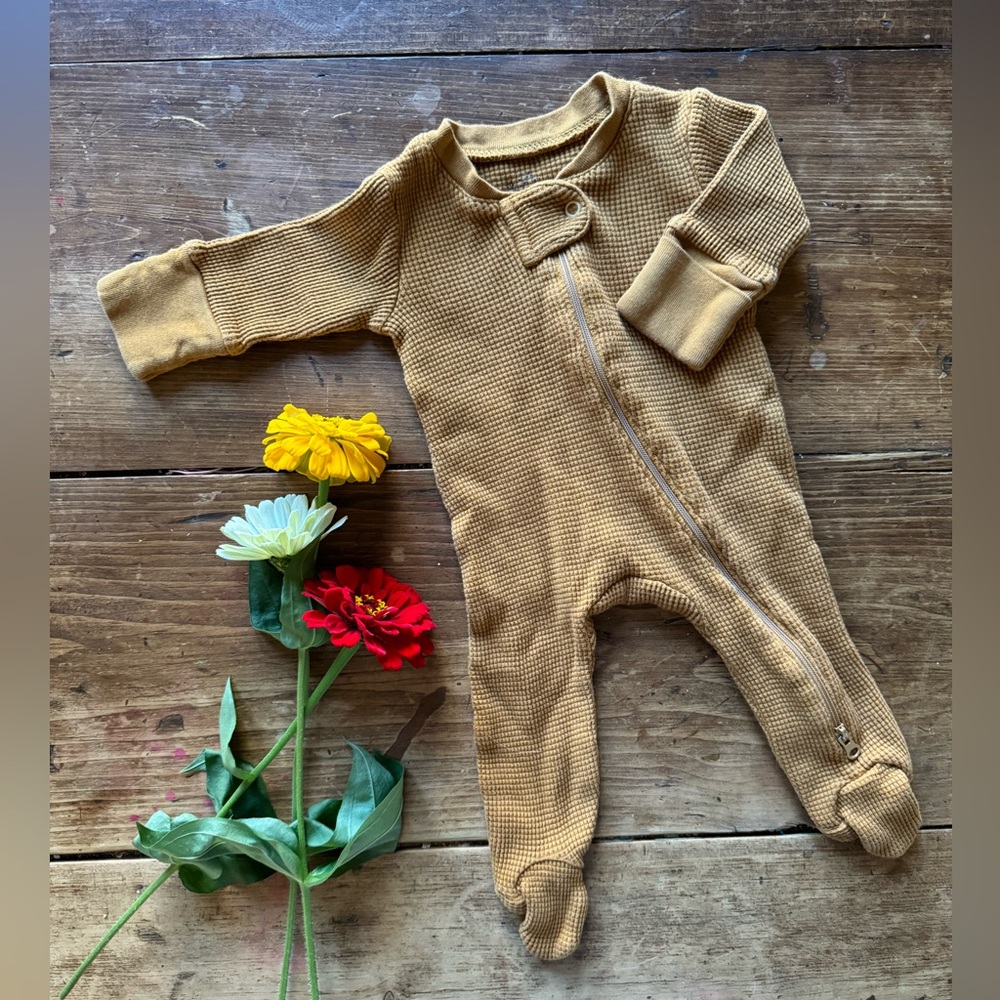 New Grain Waffle Long John Footie Sleeper Pajamas